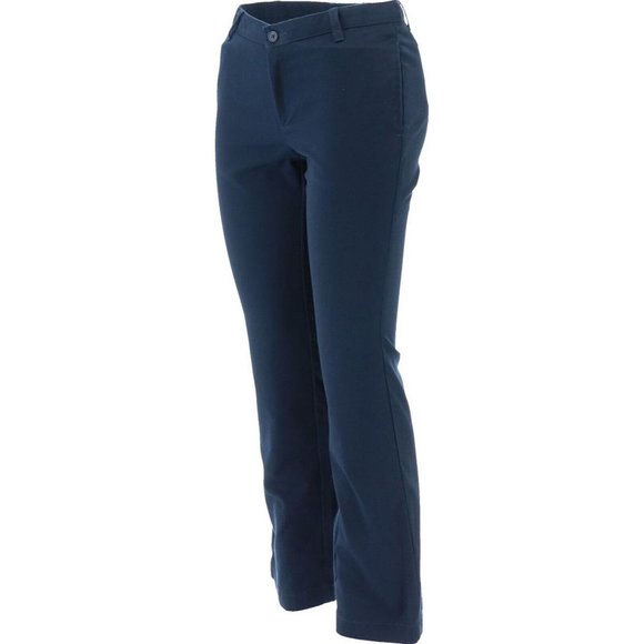 NWT LANDS' END GIRL'S BOOTCUT PERFECT FIT BLENDED PANTS CLASSIC NAVY 12, 14 - Picture 2 of 14